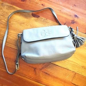 Tory Burch Taupe/Gray Crossbody bag